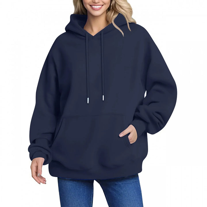Plain Fleece Pullover Hoodie