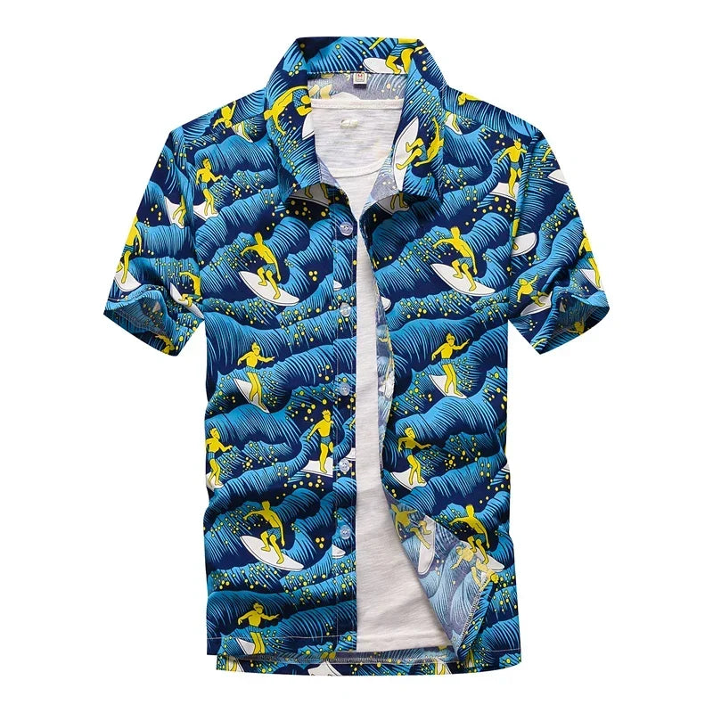 Men’s Hawaiian Shirt – Colorful Short Sleeve.