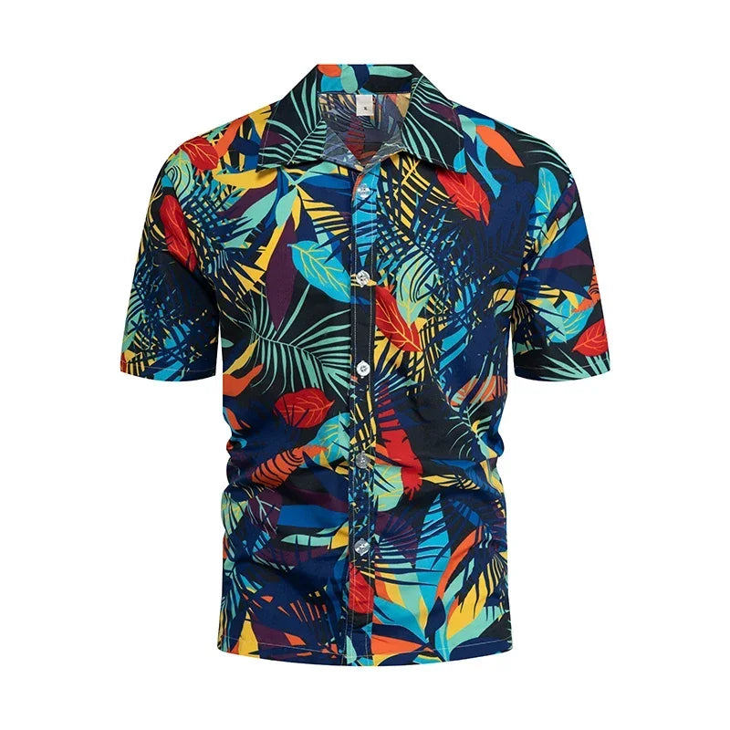 Men’s Hawaiian Shirt – Colorful Short Sleeve.