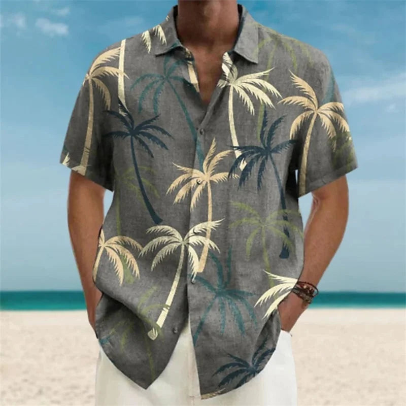Men’s Hawaiian Shirt – Short Sleeve Beach Top