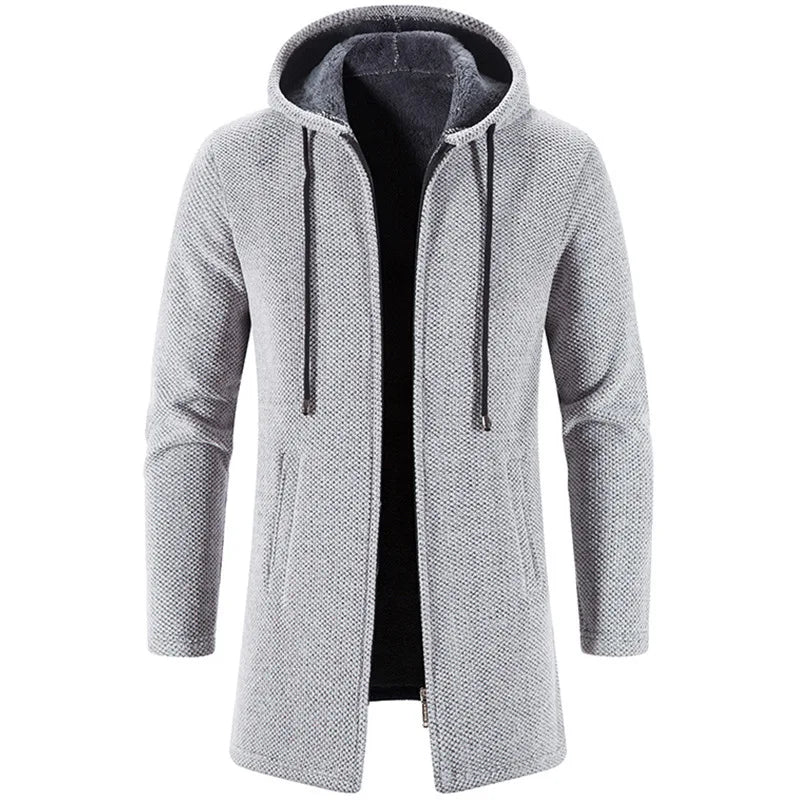 Men’s Long Knit Sweater Coat