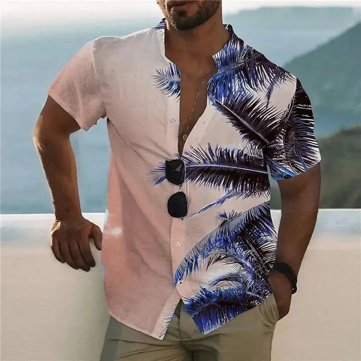 Men’s Hawaiian Shirt – Print Short Sleeve